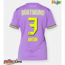 Camiseta Borussia Dortmund Waldemar Anton #3 Tercera Equipación para mujer 2026-27 manga corta